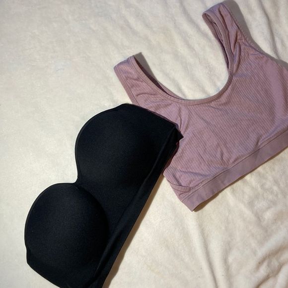 Auden Other - BUNDLE! 2 AUDEN padded strapless bra and full coverage bralette XL